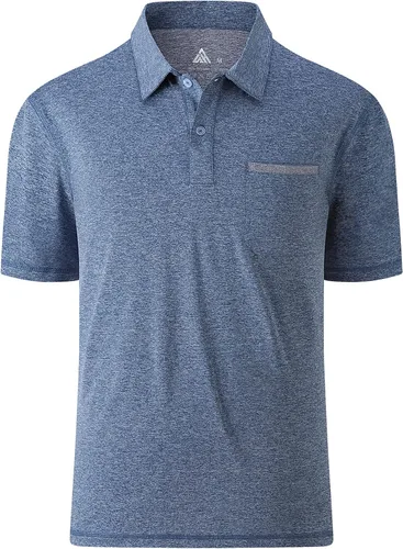Vista 2 de Polo de golf para hombre, manga corta, táctica, camiseta de tenis casual