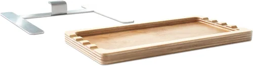 Vista 3 de u.go Plein Air - Bandeja lateral de madera para cualquier lugar, 4 x 8 pulgadas, compatible con cajas de pochade U.go, accesorios de caballete