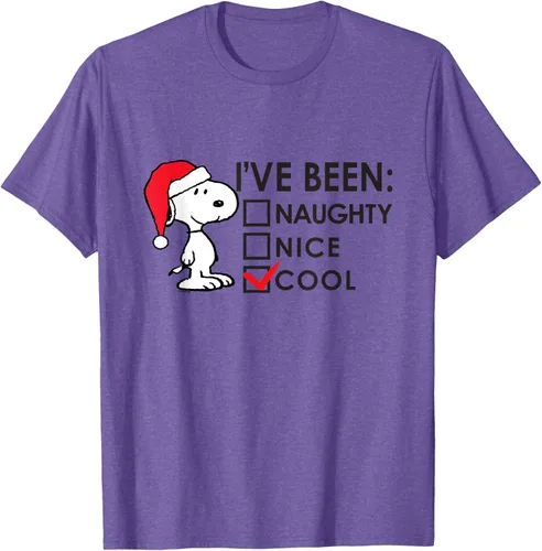 Vista 7 de Peanuts - Camiseta de Navidad fresca de Snoopy, Azul Blanco