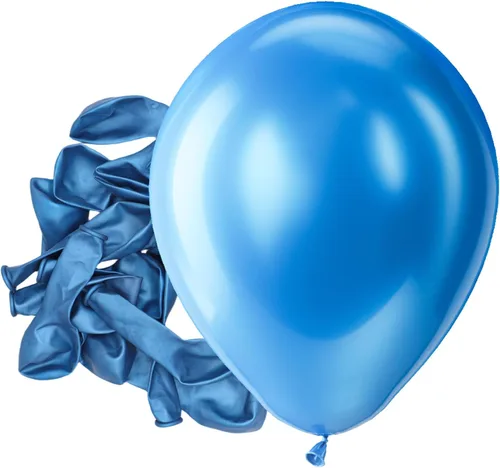 Vista 207 de Bezente - Globos redondos de látex cromado metálico plateado para helio, paquete de 100 unidades de 12 pulgadas Globos plateados para decoraciones