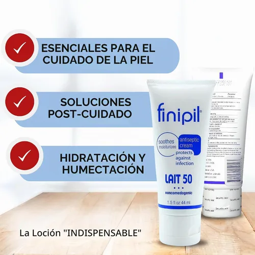 Vista 3 de Crema antiséptica Finipil 50, 1.5 onzas líquidas.