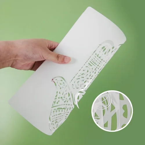 Vista 3 de Plantillas de geometría sagrada – 12 plantillas de yoga con Om, loto, chakra, mandala, hamsa, sol, luna símbolos para pintar sobre madera, tela