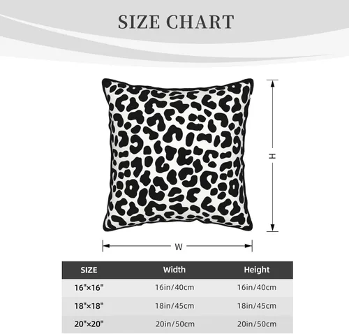 Vista 4 de Funda de almohada cuadrada decorativa de terciopelo con estampado de leopardo, guepardo y negro, de 18 x 18 pulgadas, para cama, sofá, sala