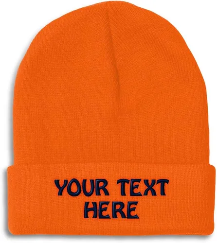 Vista 9 de Gorro de invierno para hombres y mujeres, gorro de acrílico con texto personalizado personalizado
