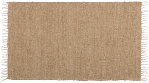 Vista 8 de VHC Brands Alfombra Chindi natural de arpillera, bronceado, 20x30