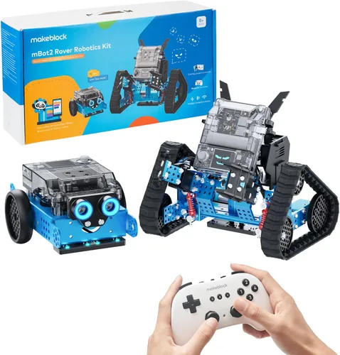 Vista 9 de Makeblock mBot2 Robot de Codificación para Niños, Soporte de Aprendizaje AI con Programación Scratch y Python, Kit de Robótica para Niños de 8 a 12
