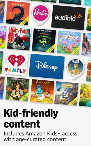 Vista 6 de Amazon Echo Dot Kids (modelo más reciente), Bocina inteligente para disfrutar audiolibros apropiados para su edad, juegos interactivos y Dragón