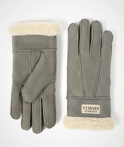 Vista 7 de YISEVEN Guantes de piel de oveja de oveja de invierno para mujer, guantes de lana