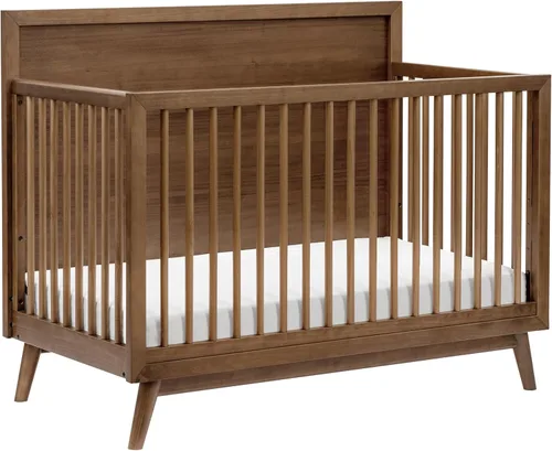 Vista 8 de Babyletto Palma - Cuna convertible 4 en 1 con kit de conversión de cama para niños pequeños en miel, certificado Greenguard Gold GREENGUARD