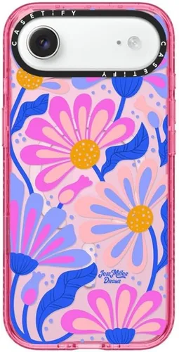 Vista 122 de CASETiFY Impact iPhone Air Case [Delgada/Compatible con Magsafe / 8.2 ft. Protección contra Caídas de Grado Militar 4X] - Lazos - Rosa Arcos