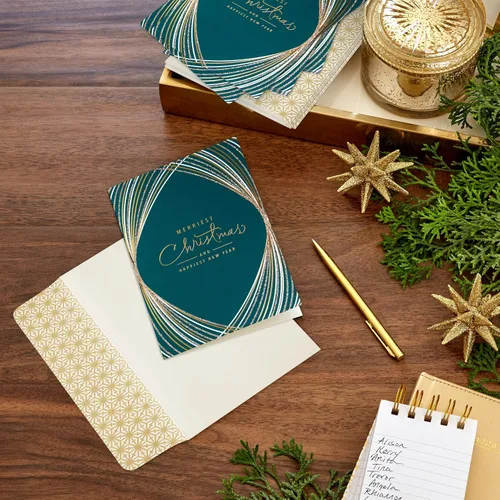 Vista 2 de Hallmark - Tarjetas de Navidad en caja, Navidad más alegre (16 tarjetas y sobres)
