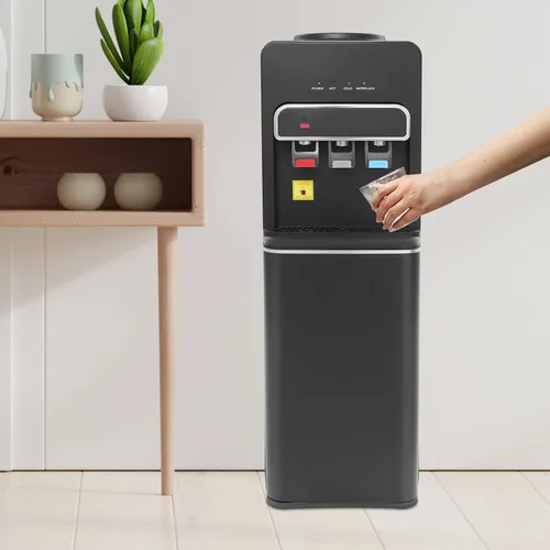 Vista 9 de Dispensador de enfriador de agua de carga inferior, dispensador de agua para botella de 5 galones, 3 ajustes de temperatura, dispensador de agua