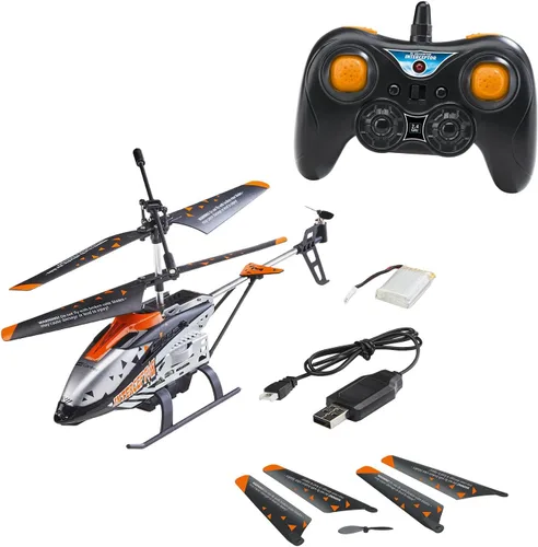 Vista 7 de Revell Control 23817 - Interceptor de helicóptero con control remoto, sensor anticolisión con control preciso de 2.4 GHz, despegue y tierra de un