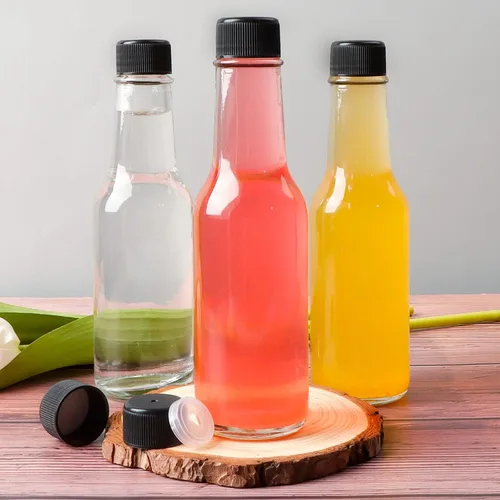 Vista 5 de HINGWAH Paquete de 30 botellas de salsa picante, botellas transparentes de 5 onzas