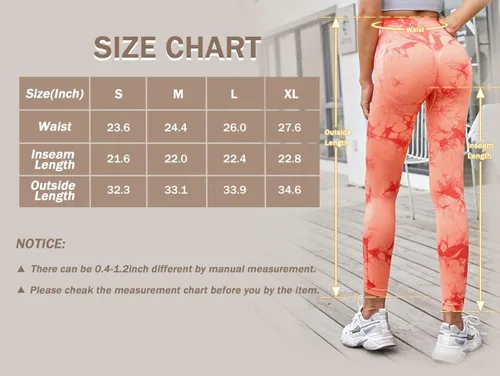 Vista 6 de Jomkig Leggings sin costuras de teñido anudado para mujer, pantalones de yoga de cintura alta, mallas de compresión para levantamiento de glúteos