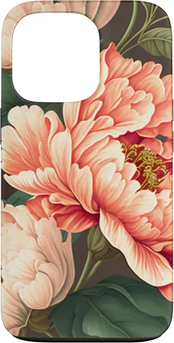 Vista 10 de Vintage Peony Inspired Flower Plant Lover Funny Gardening Case for iPhone 17