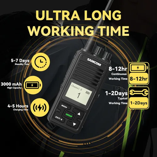 Vista 4 de FPCN10A Radio Walkie Talkies de largo alcance para adultos
