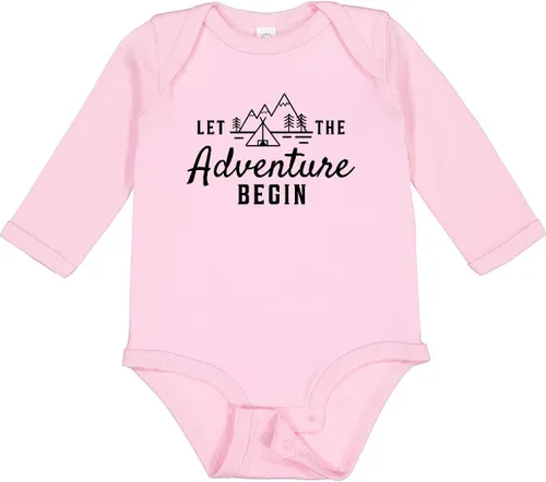 Vista 12 de inktastic Let the Adventure Begin with Camping Tent and Long Sleeve Creeper