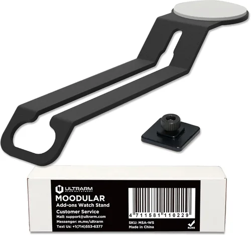 Vista 12 de ULTRARM Moodular - Soporte de Monitor de Madera de 45.6" (116cm) Organizador de Escritorio Grande con Rieles Deslizantes de Metal para Cajón