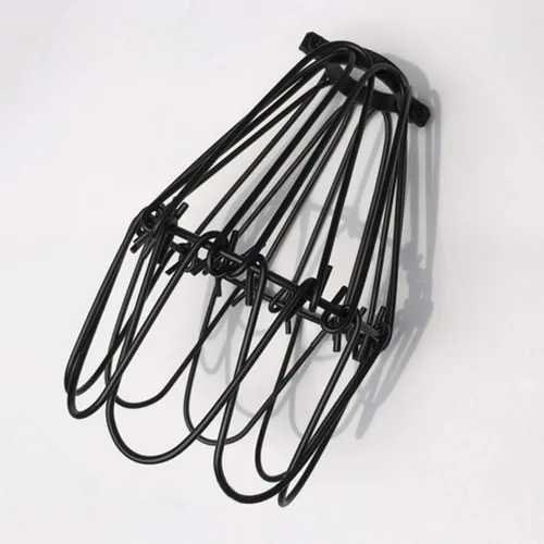Vista 7 de FOMIYES Lámpara colgante Cubierta de alambre Pantalla de lámpara industrial Protector de metal para ventilador de techo Lámpara de hierro Sombra