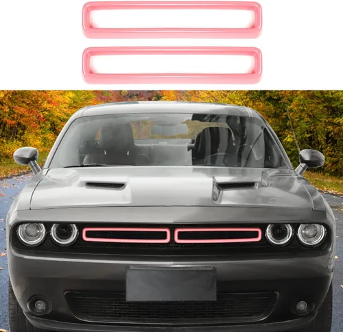 Vista 14 de Voodonala para Challenger Insertos de Rejilla Frontal de Radiador, Adornos de Parrilla para 2015-2025+ Dodge Challenger Accesorios Exteriores, ABS
