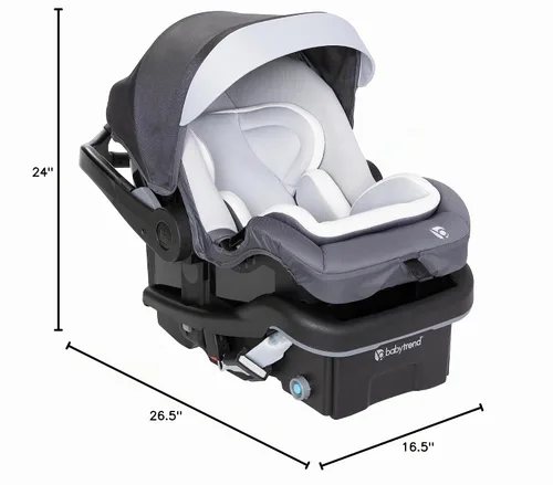 Vista 19 de Baby Trend Secure-Lift - Asiento infantil para automóvil, color gris tablero