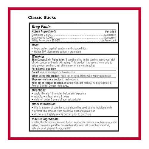 Vista 7 de Carmex Paquete de bálsamo labial medicado clásico, hidratante labial para labios agrietados, paquete variado de 9 unidades (2 tubos, 7 palos)