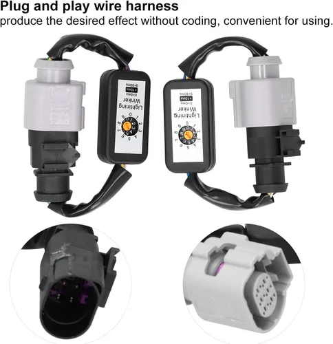 Vista 4 de Kit de arnés de adaptador de señal de giro dinámico de luces traseras LED para Audi S5 B8.5 B9 2012-2019