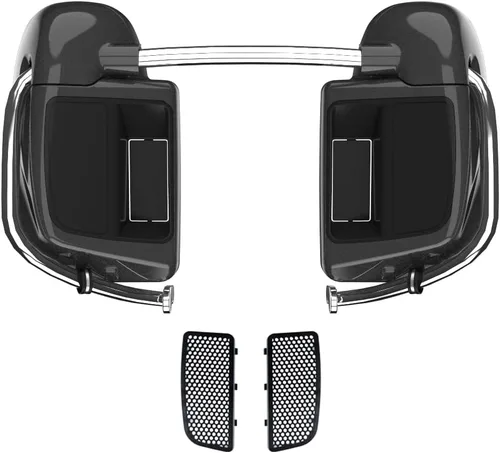 Vista 77 de Kits de calentadores de piernas con ventilación y combinación de color con guantera para Harley Davidson Touring Street Road King Glide FLTR 2014