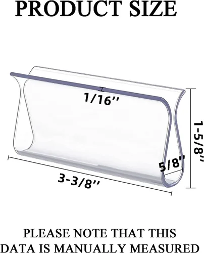 Vista 2 de Persianas enrollables de plástico con dobladillo para ventana, accesorios de ventanas (transparente, 4 unidades)