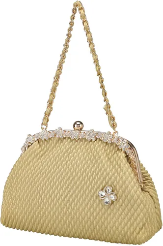 Vista 4 de BGMIX Bolsos de noche de las mujeres Bolsos de fiesta Carteras de boda Totes Satchel Monedero de noche Bolso de embrague grande