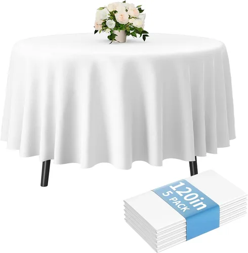 Vista 24 de Fixwal Mantel de plástico negro desechable de 54 x 108 pulgadas, mantel rectangular impermeable, paquete de 5 para graduación, decoración de fiesta