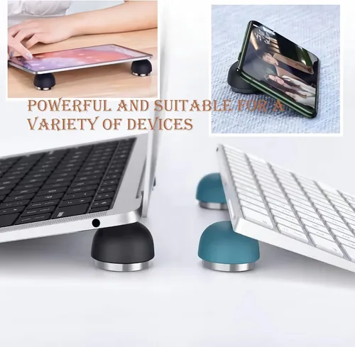 Vista 6 de Almohadilla de enfriamiento para laptop, soporte de enfriamiento magnético portátil para computadora portátil, pequeña bola enfriadora invisible