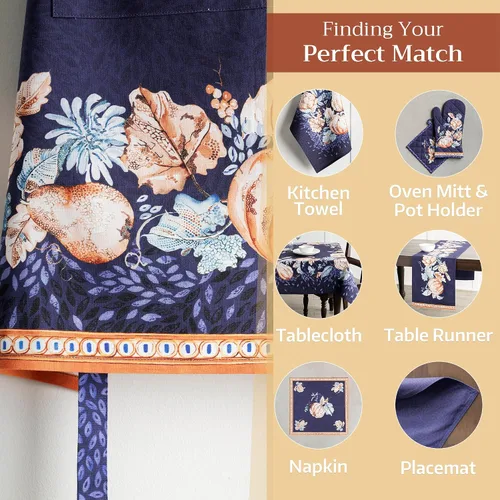 Vista 236 de Maison d' Hermine Delantales para mujer con bolsillo, 100% algodón (27.50 x 31.50 pulgadas)