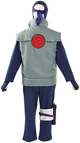 Vista 4 de Rulercosplay Leaves Village Ninja Kakashi Cosplay Cosutme - Versión Deluxe