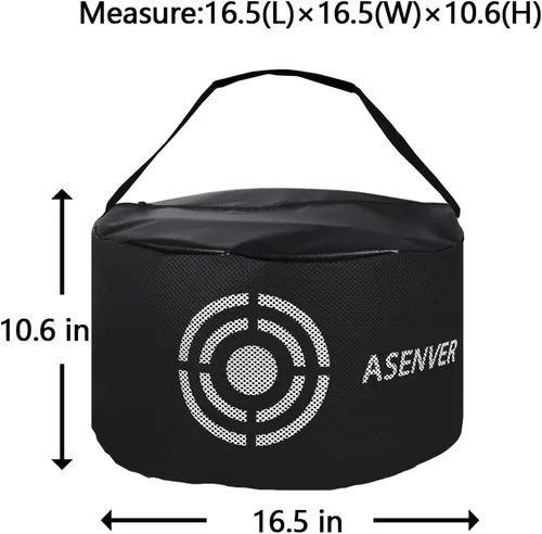 Vista 6 de Negro Golf Impact Bag Silent Golf Swing Trainer Golf Smash Bag Portable Power Hitting Bag Golf Training Aid