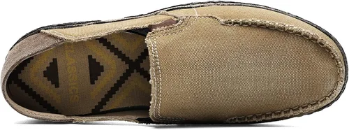 Vista 3 de Zapatos de lona sin cordones, antideslizantes, informales, planos, para exteriores, mocasines casuales para hombre de JAMONWU