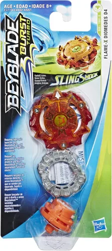 Vista 2 de Beyblade Burst Turbo Slingshock Single Top Flame-X Diomedes D4