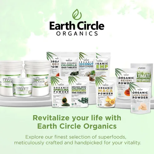 Vista 7 de Earth Circle Organics Espirulina en polvo