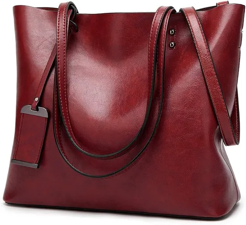Vista 10 de ALARION Bolsos de mano con asa superior para mujer, bolso de hombro, bolso mensajero, bolso tote, cartera 1-abrown