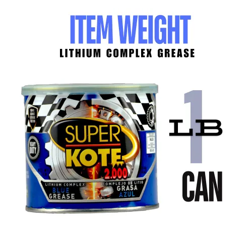 Vista 5 de Grasa compleja de litio Lubricante Superkote 2000 Multipurpose NLGI 2 EP Alta temperatura Automotriz Construcción Industria