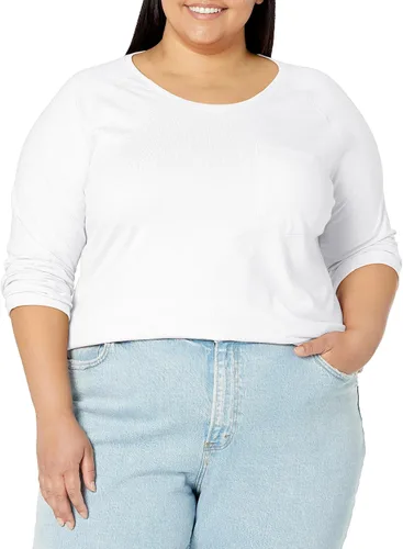Vista 8 de Dickies Camiseta refrescante de manga larga con bolsillo para mujer Azul celeste