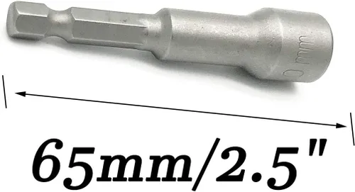 Vista 3 de XMHF Adaptador de broca de tuerca de 0.394 in, extensión de vástago hexagonal, broca hexagonal magnética, 10 unidades (paquete de 3)