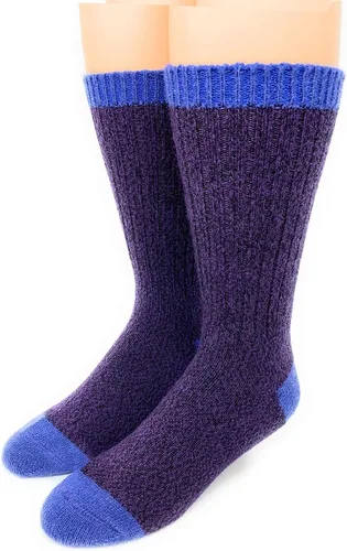 Vista 7 de WARRIOR ALPACA SOCKS - Calcetines de senderismo unisex de lana de alpaca para hombre y mujer Negro/Ceniza