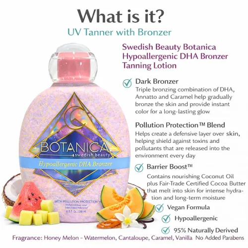 Vista 9 de Protección contra la contaminación Dark DHA Triple Bronzer Hipoalergénico 8.5oz