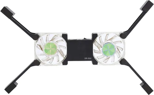 Vista 4 de ASHATA DRS02 - Almohadilla de enfriamiento para laptop, almohadilla de enfriamiento portátil para laptop con soporte antideslizante, ventilador