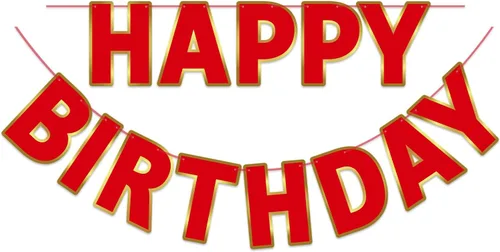 Vista 10 de Pancarta de Feliz Cumpleaños con Purpurina Negra - 9 pies Pre-Ensartada Sin Bricolaje Cartel de Fondo para Fiestas, Adultos, Niños, Mujeres