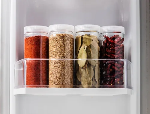 Vista 4 de Silicook - Tarro de plástico transparente, juego de 6-32 onzas y 11 onzas, forma redonda, transparente, contenedor de almacenamiento de alimentos