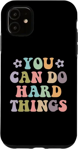 Vista 8 de Inspirational Women's Graphics - You Can Do Hard Things Case for iPhone 16