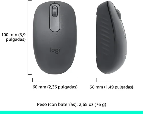 Vista 8 de Logitech M196 Ratón Inalámbrico Bluetooth, Ratón Compacto y Portátil para Laptops, Tabletas y Más, Batería de 12 Meses, Seguimiento Suave